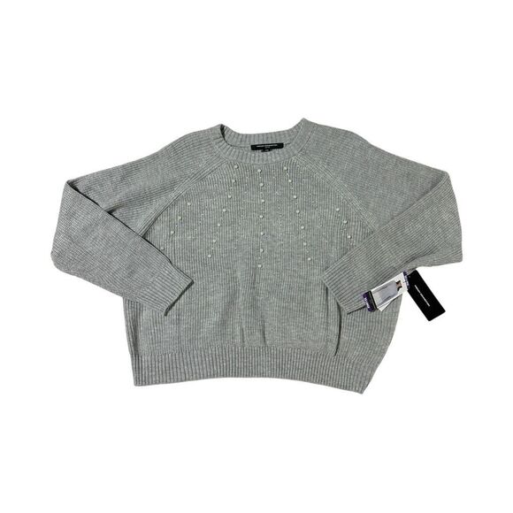 French Connection Women's Embellished Grey Sweater Size XXL - Picture 8 of 12